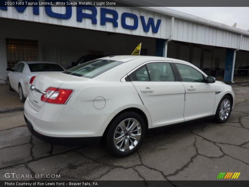 White Suede Metallic / Light Stone 2010 Ford Taurus Limited