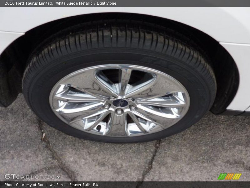 White Suede Metallic / Light Stone 2010 Ford Taurus Limited