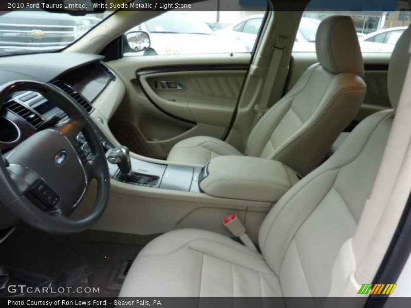 White Suede Metallic / Light Stone 2010 Ford Taurus Limited