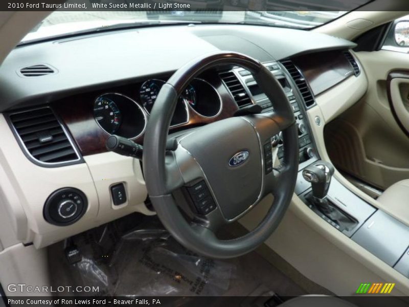 White Suede Metallic / Light Stone 2010 Ford Taurus Limited