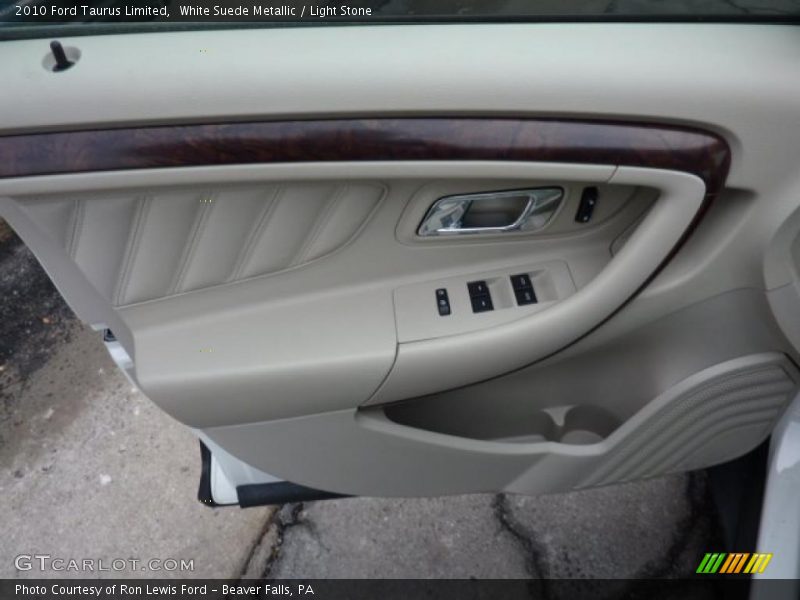 White Suede Metallic / Light Stone 2010 Ford Taurus Limited