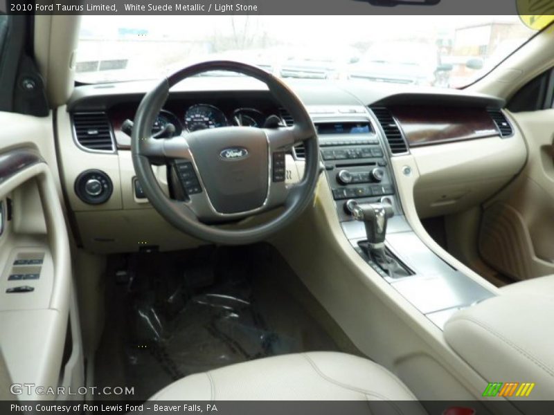 White Suede Metallic / Light Stone 2010 Ford Taurus Limited