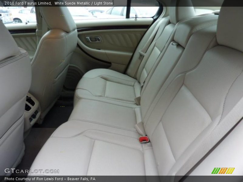 White Suede Metallic / Light Stone 2010 Ford Taurus Limited