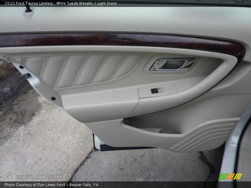 White Suede Metallic / Light Stone 2010 Ford Taurus Limited