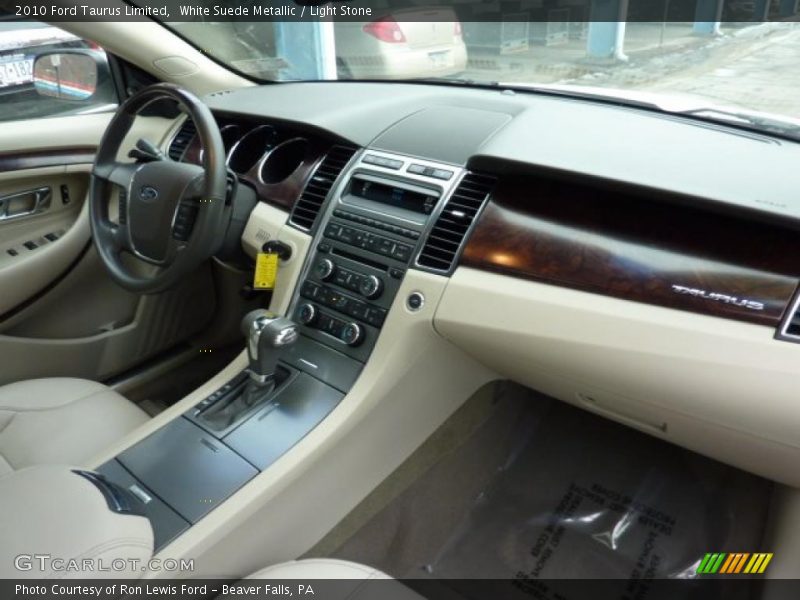White Suede Metallic / Light Stone 2010 Ford Taurus Limited
