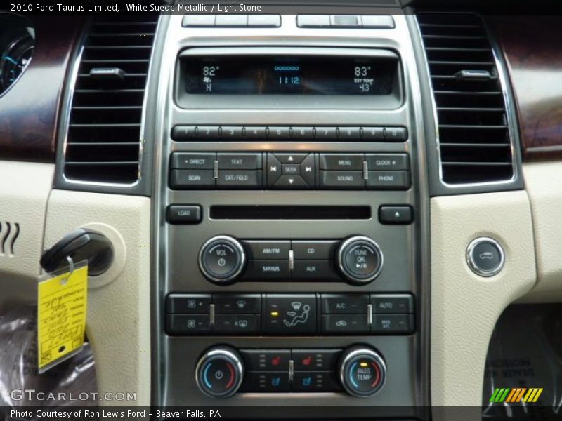 White Suede Metallic / Light Stone 2010 Ford Taurus Limited
