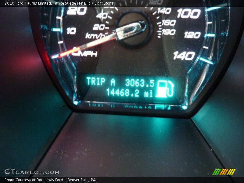 White Suede Metallic / Light Stone 2010 Ford Taurus Limited