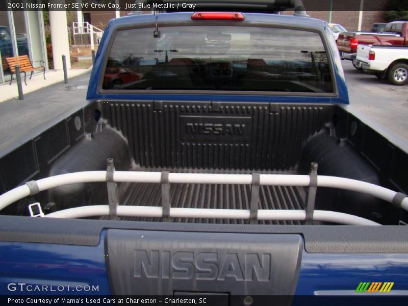 Just Blue Metallic / Gray 2001 Nissan Frontier SE V6 Crew Cab