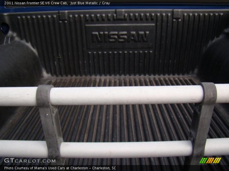 Just Blue Metallic / Gray 2001 Nissan Frontier SE V6 Crew Cab