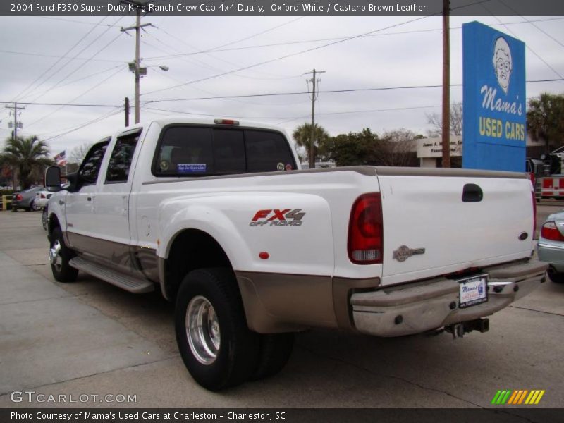 Oxford White / Castano Brown Leather 2004 Ford F350 Super Duty King Ranch Crew Cab 4x4 Dually