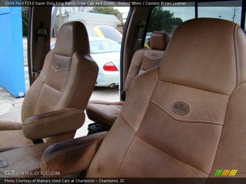  2004 F350 Super Duty King Ranch Crew Cab 4x4 Dually Castano Brown Leather Interior