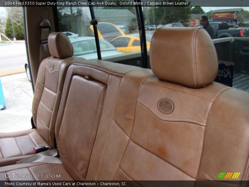  2004 F350 Super Duty King Ranch Crew Cab 4x4 Dually Castano Brown Leather Interior