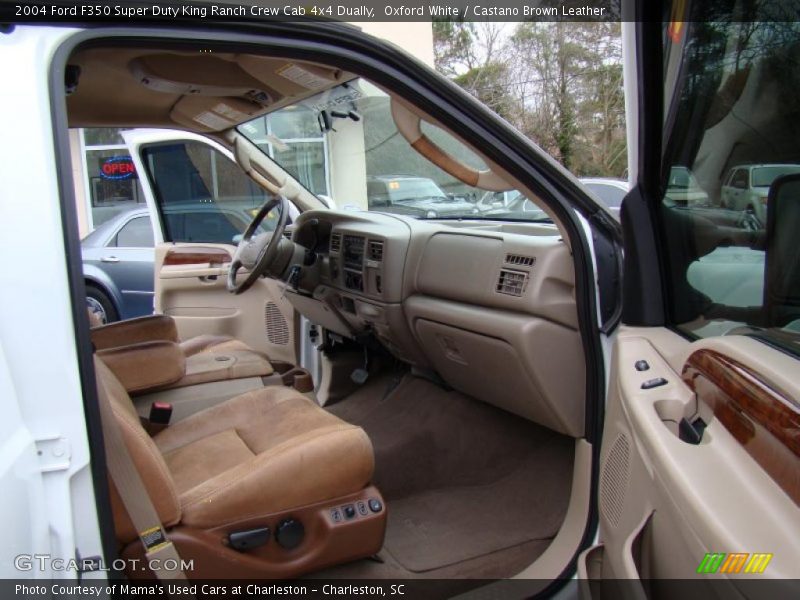 2004 F350 Super Duty King Ranch Crew Cab 4x4 Dually Castano Brown Leather Interior