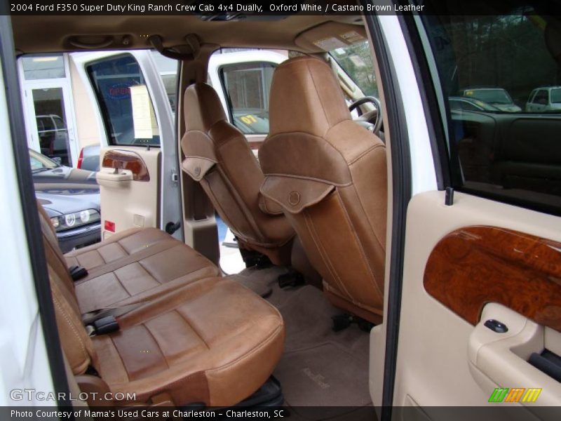  2004 F350 Super Duty King Ranch Crew Cab 4x4 Dually Castano Brown Leather Interior
