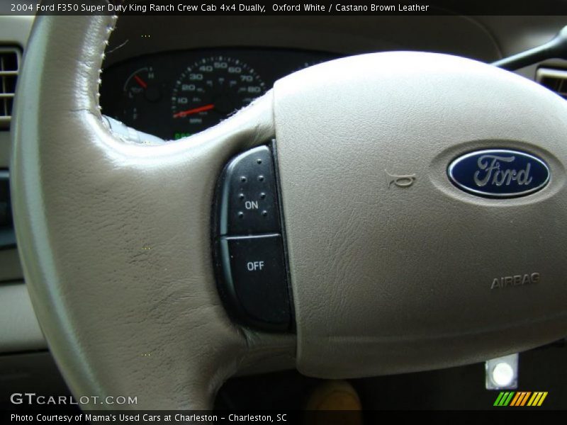 Oxford White / Castano Brown Leather 2004 Ford F350 Super Duty King Ranch Crew Cab 4x4 Dually