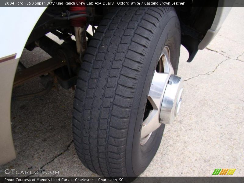 Oxford White / Castano Brown Leather 2004 Ford F350 Super Duty King Ranch Crew Cab 4x4 Dually