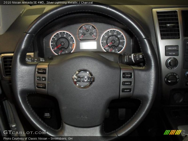 Silver Lightning Metallic / Charcoal 2010 Nissan Armada SE 4WD