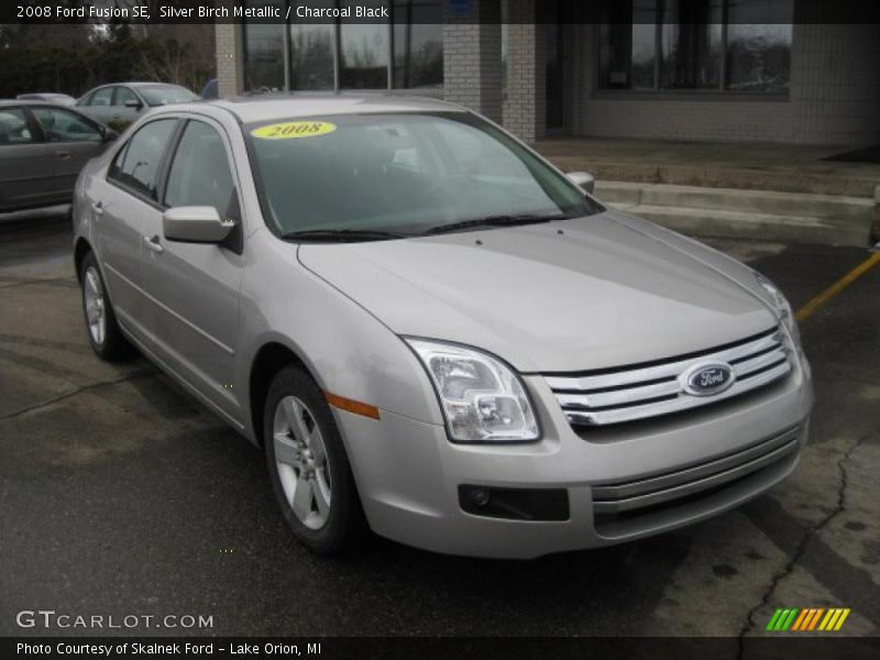 Silver Birch Metallic / Charcoal Black 2008 Ford Fusion SE