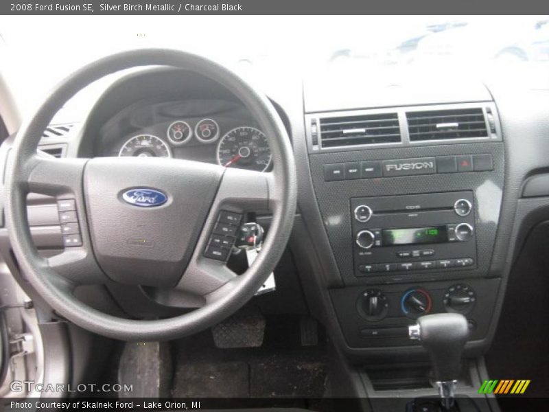 Silver Birch Metallic / Charcoal Black 2008 Ford Fusion SE