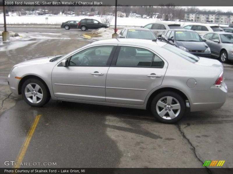 Silver Birch Metallic / Charcoal Black 2008 Ford Fusion SE