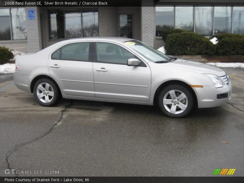 Silver Birch Metallic / Charcoal Black 2008 Ford Fusion SE