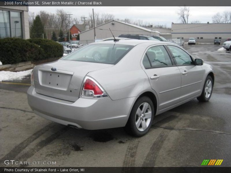 Silver Birch Metallic / Charcoal Black 2008 Ford Fusion SE