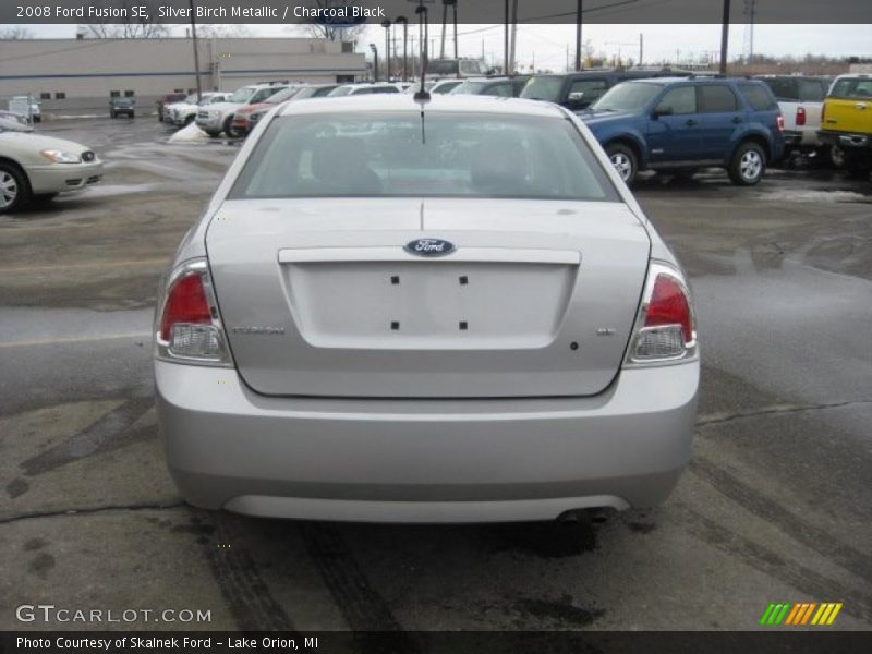 Silver Birch Metallic / Charcoal Black 2008 Ford Fusion SE