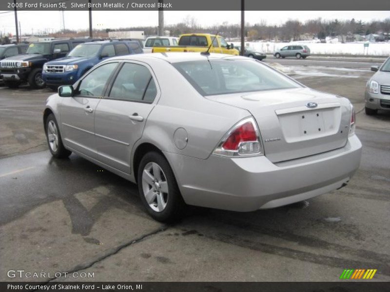 Silver Birch Metallic / Charcoal Black 2008 Ford Fusion SE