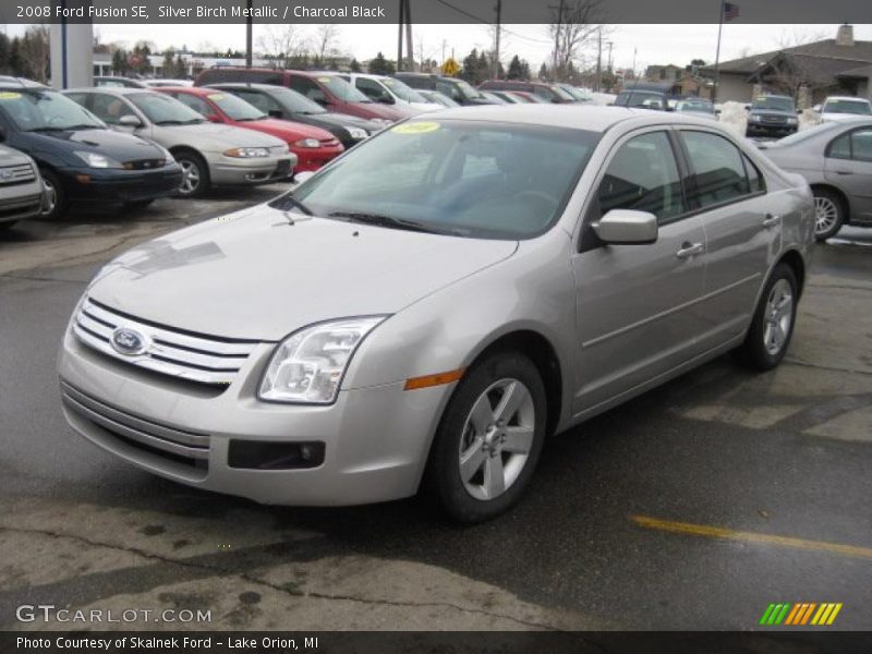 Silver Birch Metallic / Charcoal Black 2008 Ford Fusion SE