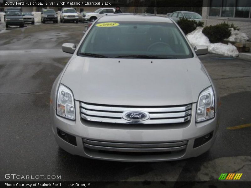 Silver Birch Metallic / Charcoal Black 2008 Ford Fusion SE