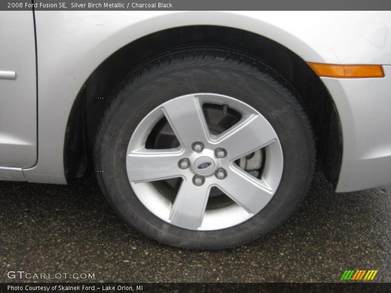 Silver Birch Metallic / Charcoal Black 2008 Ford Fusion SE