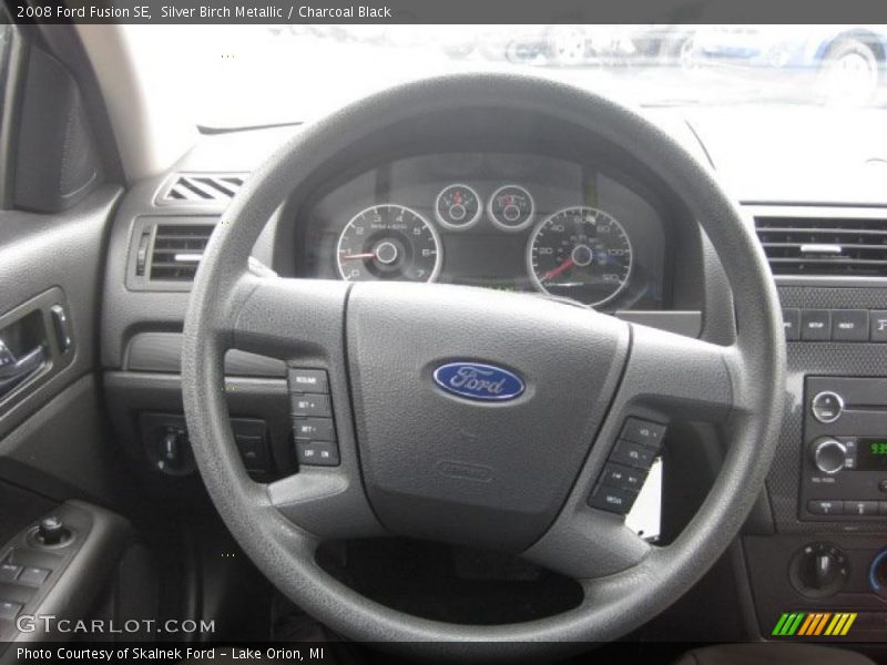 Silver Birch Metallic / Charcoal Black 2008 Ford Fusion SE