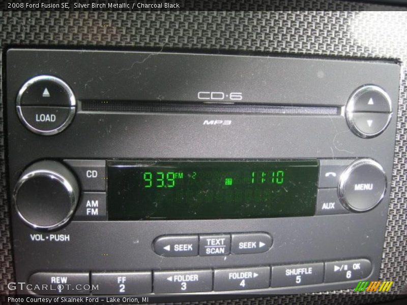 Silver Birch Metallic / Charcoal Black 2008 Ford Fusion SE