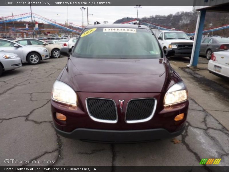 Cranberry Red Metallic / Cashmere 2006 Pontiac Montana SV6