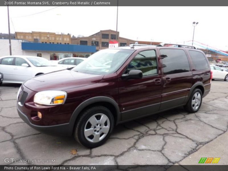 Cranberry Red Metallic / Cashmere 2006 Pontiac Montana SV6