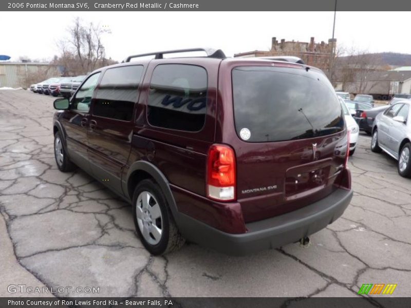 Cranberry Red Metallic / Cashmere 2006 Pontiac Montana SV6