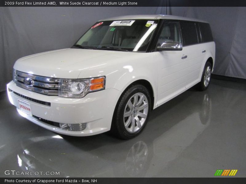 White Suede Clearcoat / Medium Light Stone 2009 Ford Flex Limited AWD