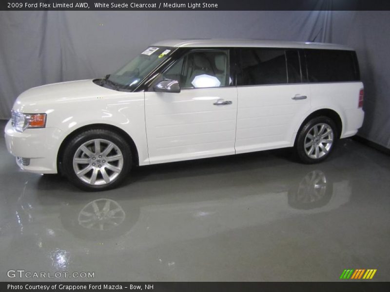 White Suede Clearcoat / Medium Light Stone 2009 Ford Flex Limited AWD