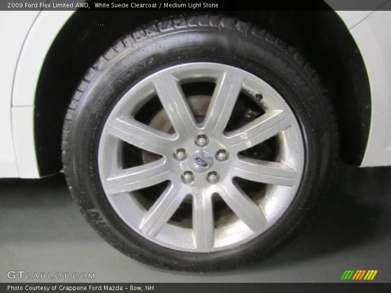 White Suede Clearcoat / Medium Light Stone 2009 Ford Flex Limited AWD