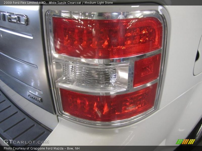 White Suede Clearcoat / Medium Light Stone 2009 Ford Flex Limited AWD