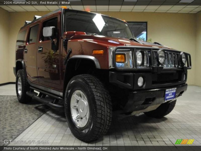 Red Metallic / Wheat 2004 Hummer H2 SUV