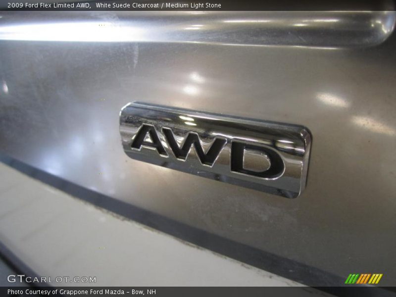 White Suede Clearcoat / Medium Light Stone 2009 Ford Flex Limited AWD
