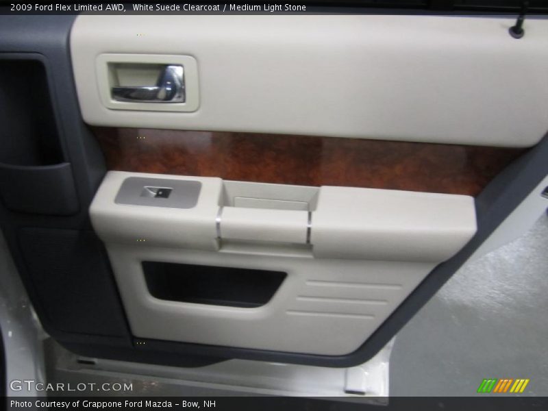 White Suede Clearcoat / Medium Light Stone 2009 Ford Flex Limited AWD