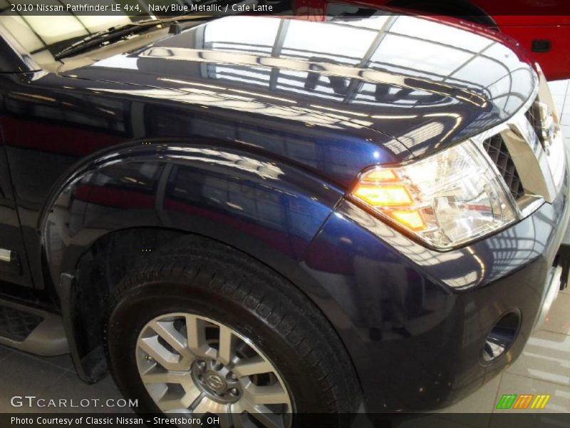 Navy Blue Metallic / Cafe Latte 2010 Nissan Pathfinder LE 4x4
