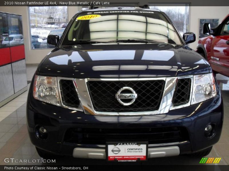 Navy Blue Metallic / Cafe Latte 2010 Nissan Pathfinder LE 4x4