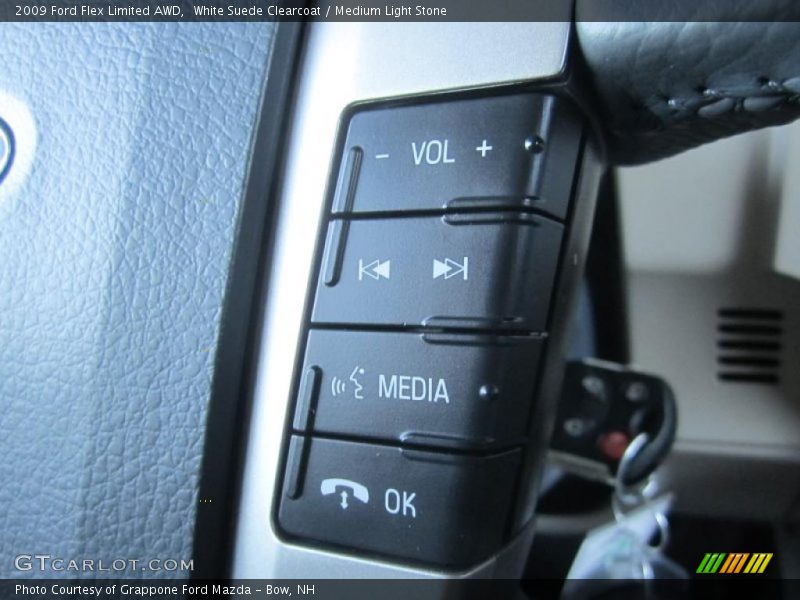 White Suede Clearcoat / Medium Light Stone 2009 Ford Flex Limited AWD