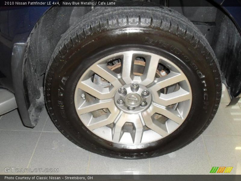 Navy Blue Metallic / Cafe Latte 2010 Nissan Pathfinder LE 4x4