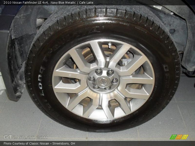 Navy Blue Metallic / Cafe Latte 2010 Nissan Pathfinder LE 4x4
