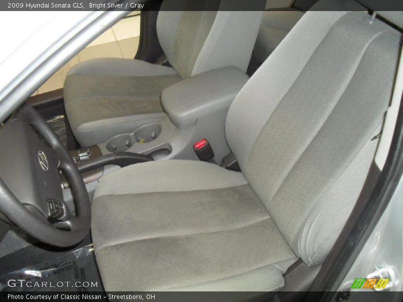 Bright Silver / Gray 2009 Hyundai Sonata GLS