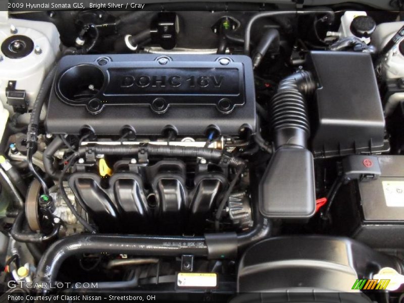 Bright Silver / Gray 2009 Hyundai Sonata GLS